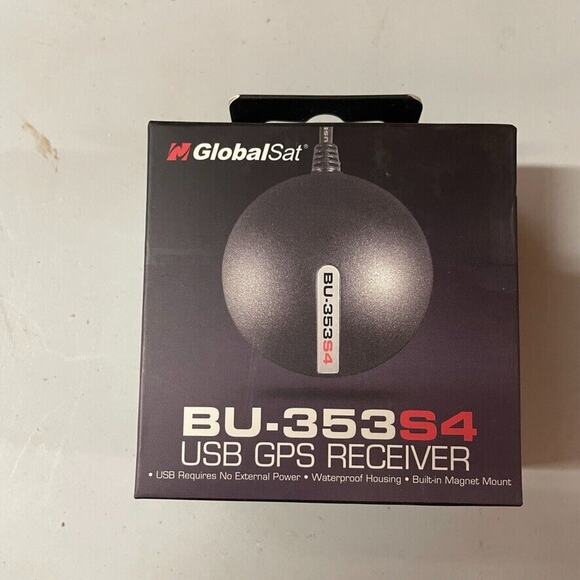 US GlobalSat BU-353S4 USB GPS Receiver NEW IN BOX - Picture 1 of 8